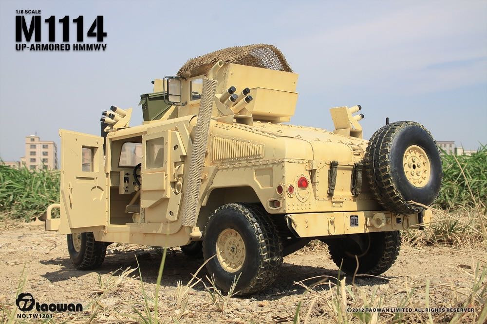 零元拍：淘玩Taowan绝版：1/6比例- 全金属 M1114附加重装甲战术型悍马
