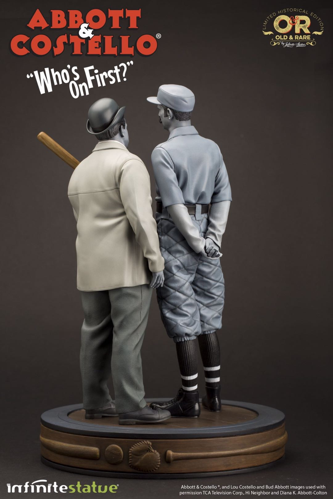 零元拍：Infinite Statue: 1/6《亚伯特与卡斯提洛》- 谁在一垒？ 雕像
