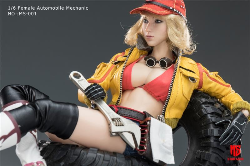零元拍： 星漫SEAR MAN 1/6 女汽车修理工 可动人偶 （MS-001