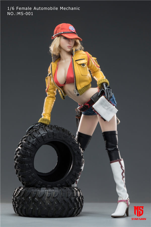 零元拍： 星漫SEAR MAN 1/6 女汽车修理工 可动人偶 （MS-001