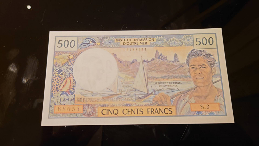 陆续更新~【囧羊收藏】精选微拍第15期~2021年第六期 世界精品纸币荟萃 塔希提（大溪地）500法郎 全新UNC绝品