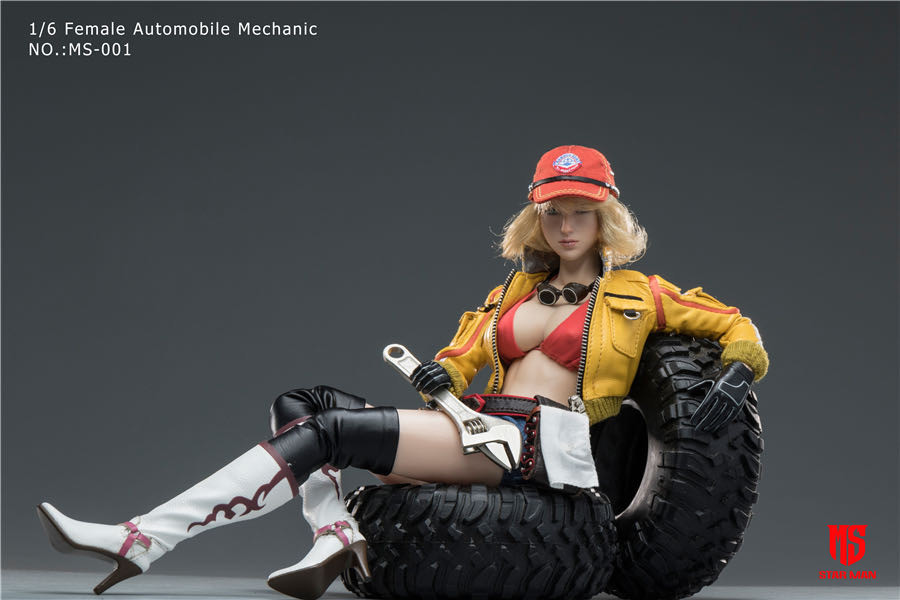 零元拍： 星漫SEAR MAN 1/6 女汽车修理工 可动人偶 （MS-001