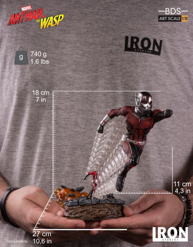 零元拍：Iron Studios：1/10《蚁人2》- Ant Man/蚁人 雕像