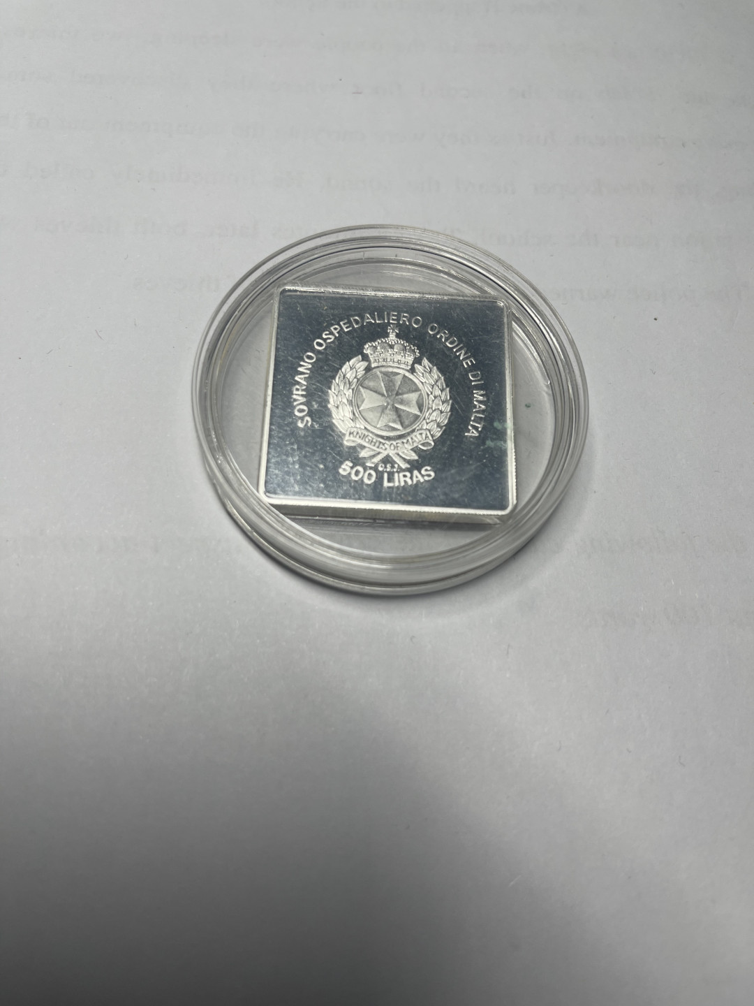 CSIS-GREAT评级精品钱币拍卖第七十九期 马耳他骑士团2005年教皇保罗二世精制镶嵌水晶十字架镀金纪念银币