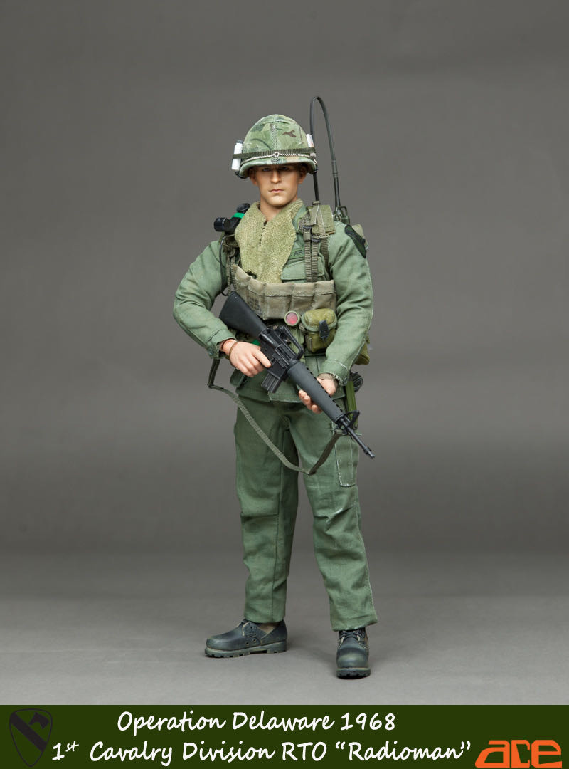 零元拍：ACE : 1/6 越战美军 第1骑兵师RTO 通讯兵 -特拉华行动 1968