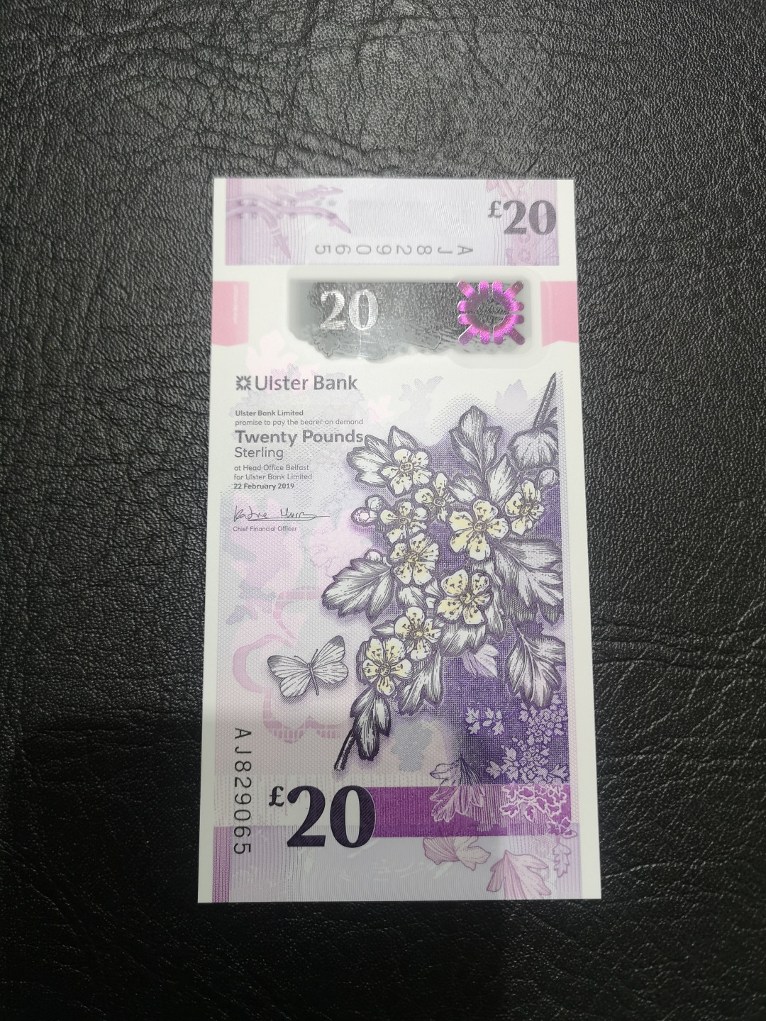 《外钞收藏家》第一百零二期拍卖 2020年北爱尔兰 阿尔斯特银行20镑 全新UNC