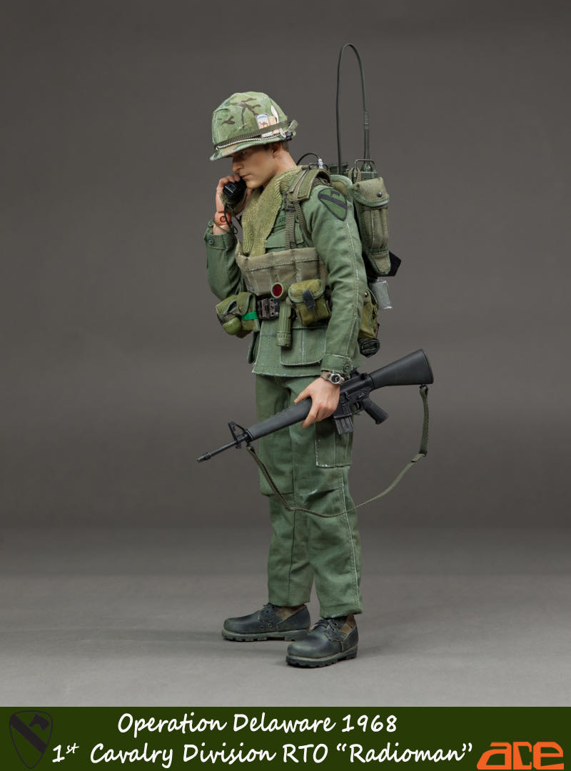 零元拍：ACE : 1/6 越战美军 第1骑兵师RTO 通讯兵 -特拉华行动 1968