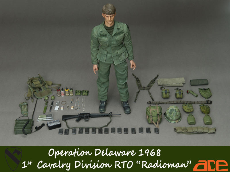 零元拍：ACE : 1/6 越战美军 第1骑兵师RTO 通讯兵 -特拉华行动 1968