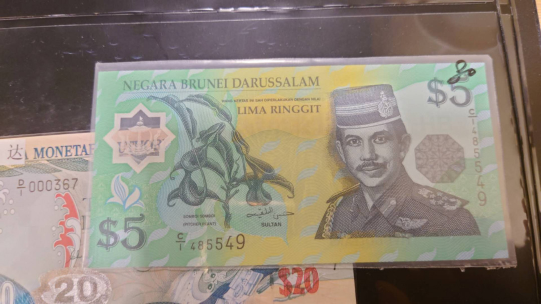 【囧羊收藏】精选微拍第16期~2021年第七期 精选港澳币和其它世界纸币 1996年首年文莱5林吉特 全新绝品 C1冠