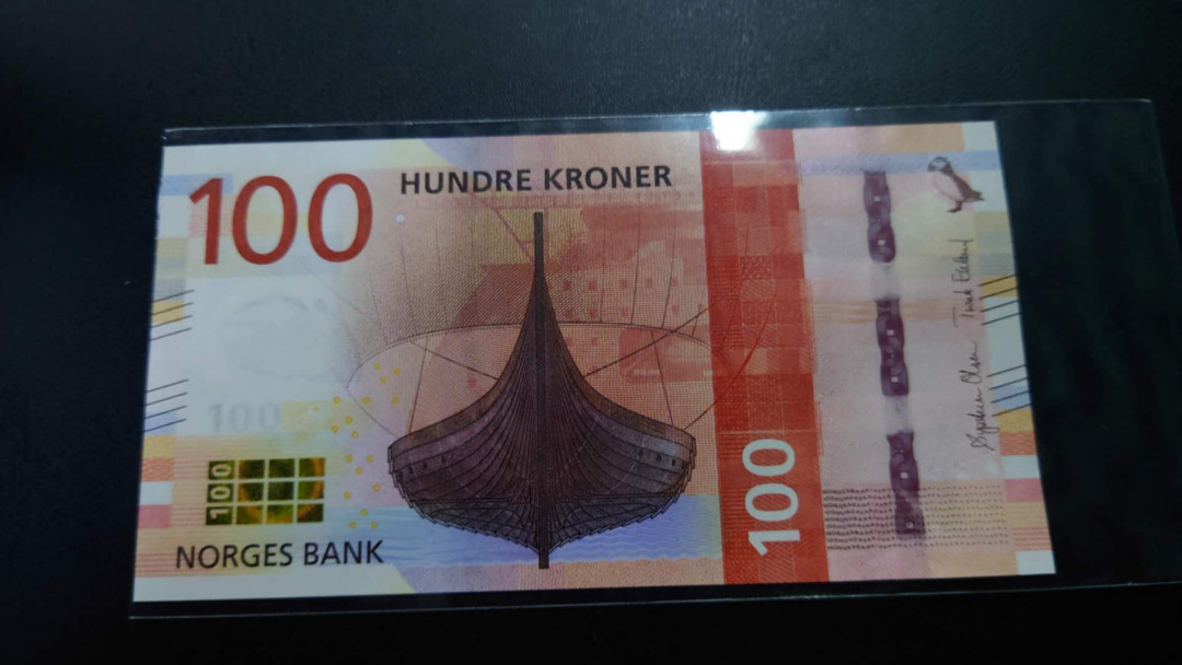 【囧羊收藏】精选微拍第16期~2021年第七期 精选港澳币和其它世界纸币 2016年挪威100克朗 全新绝品