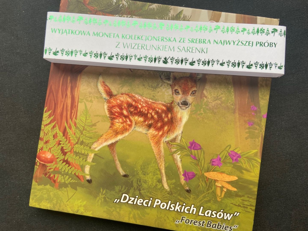 【币观天下】第138场钱币拍卖 【纽埃】纽埃2014年1元，稀有币，世界著名丛林宝贝系列之---麆鹿萌宝，精制数码彩色银币