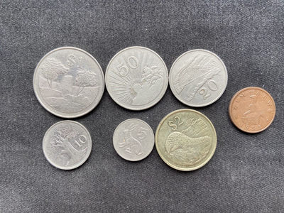 【币观天下】第138场钱币拍卖 - 【津巴布韦】流通币7枚