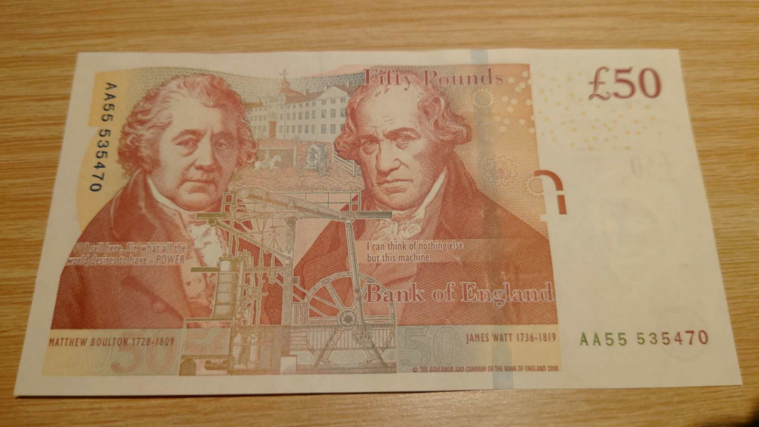 【囧羊收藏】精选微拍第16期~2021年第七期 精选港澳币和其它世界纸币 2010版英国F序列50镑 首发AA冠 尾号470 全新绝品