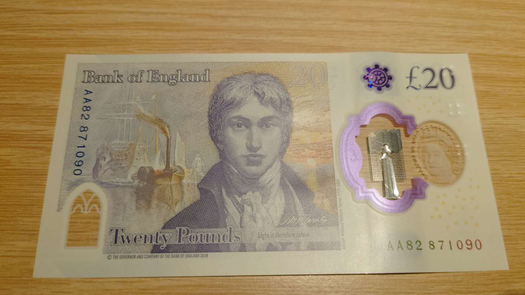 【囧羊收藏】精选微拍第16期~2021年第七期 精选港澳币和其它世界纸币 2020年英国G序列20镑 首发AA冠 全新绝品无4尾号090