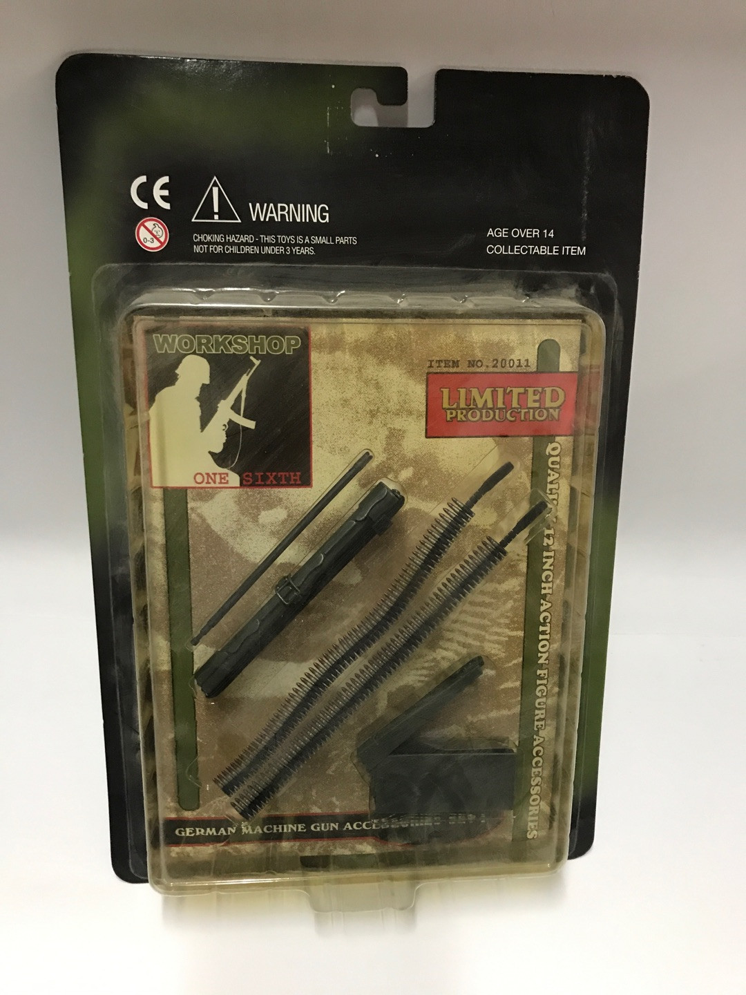 零元拍：1/6 绝版 黄色潜水艇 WW2德军MG34配件吊卡