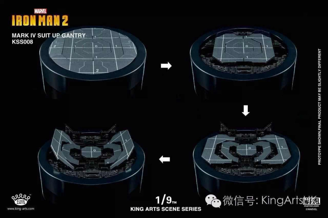 零元拍：KA 1/9 MK4旋转拆甲台，不含钢铁侠，全新未拆。