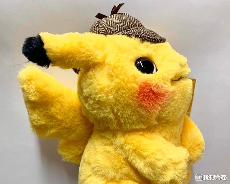 零元拍：正版授权毛绒皮卡丘。大侦探皮卡丘。