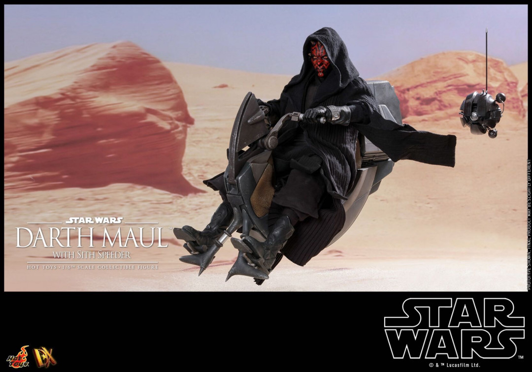 零元拍：HotToys：1/6 星战1-Darth Maul达斯摩尔与飞行摩托 套装 特别版，DX17