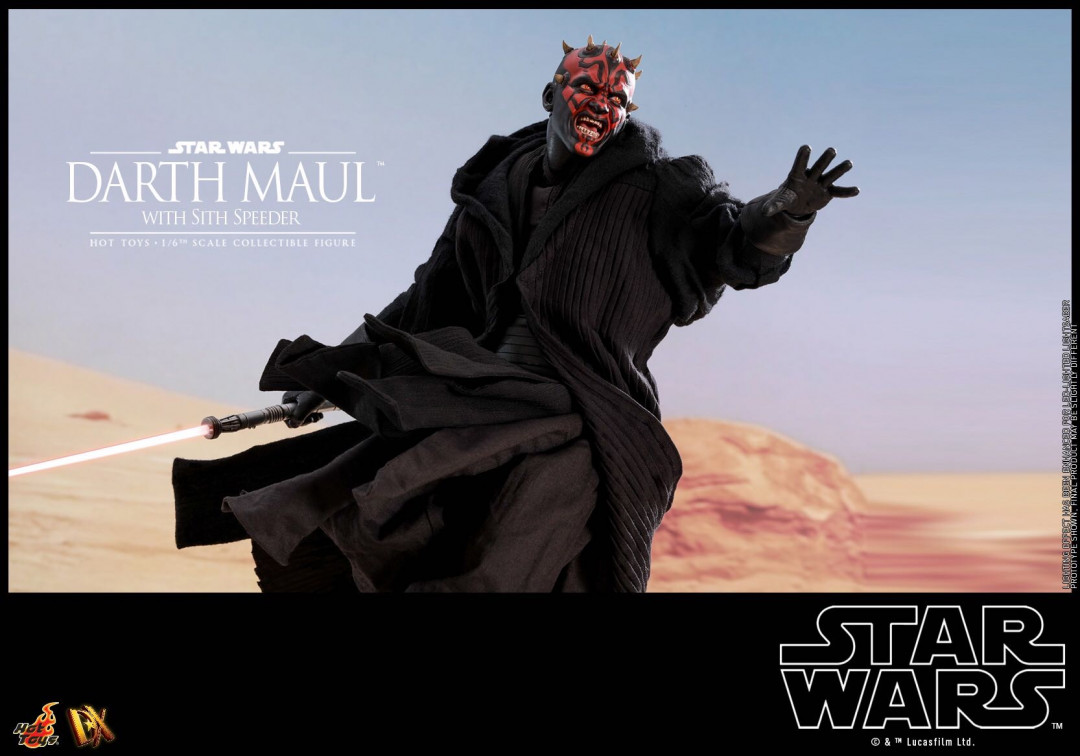 零元拍：HotToys：1/6 星战1-Darth Maul达斯摩尔与飞行摩托 套装 特别版，DX17