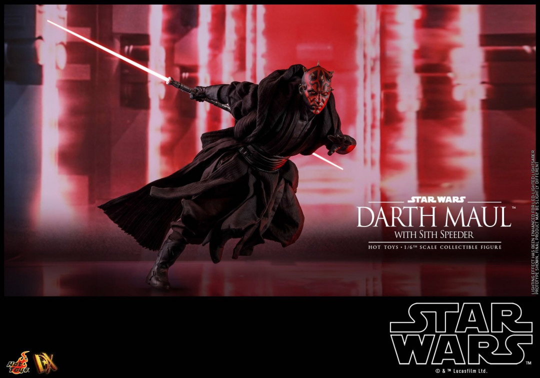 零元拍：HotToys：1/6 星战1-Darth Maul达斯摩尔与飞行摩托 套装 特别版，DX17