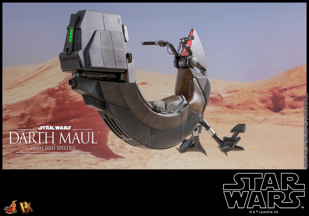 零元拍：HotToys：1/6 星战1-Darth Maul达斯摩尔与飞行摩托 套装 特别版，DX17