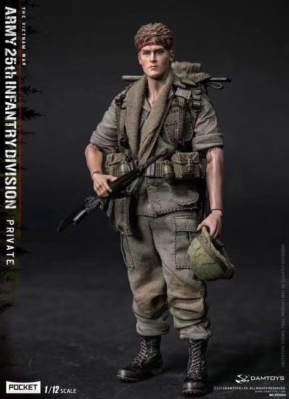 零元拍：DAMTOYS PES004 1/12 口袋精英系列 美国陆军25步兵师 新兵