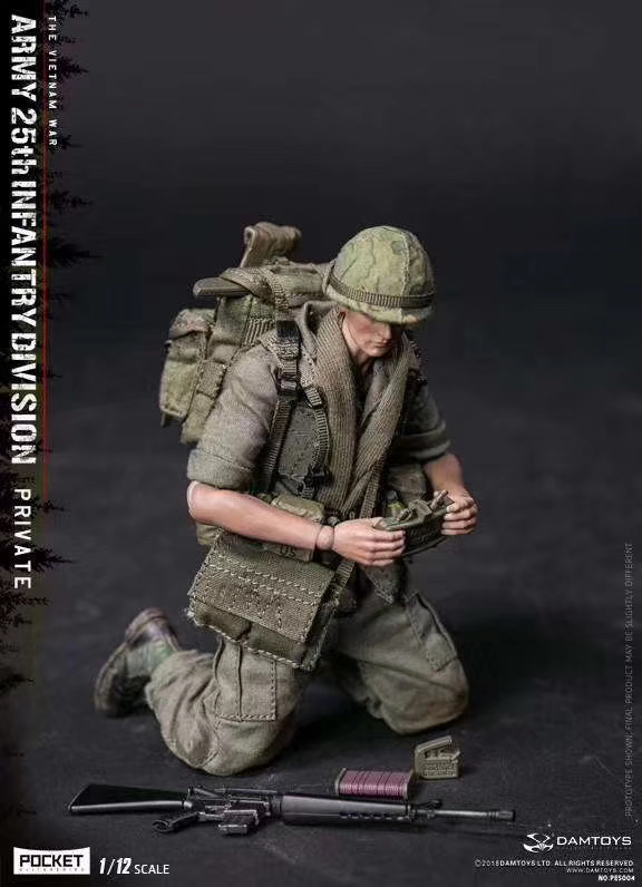 零元拍：DAMTOYS PES004 1/12 口袋精英系列 美国陆军25步兵师 新兵