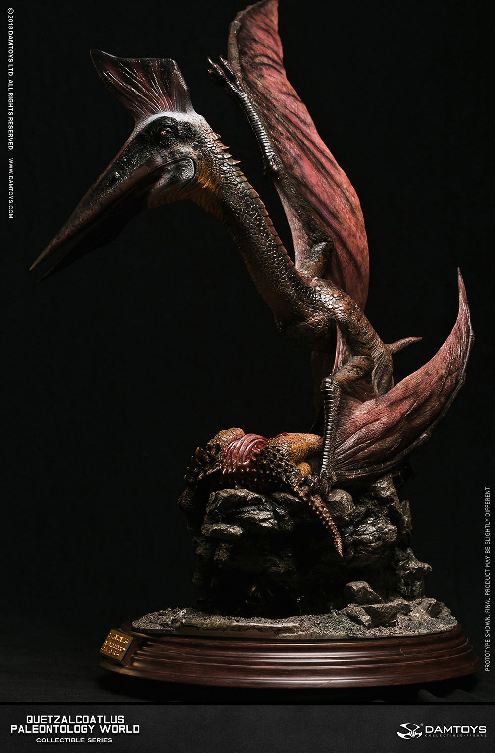 零元拍：DAMTOYS 博物馆系列 - Quetzalcoatlus/风神翼龙 收藏级雕像（NO.MUS007B