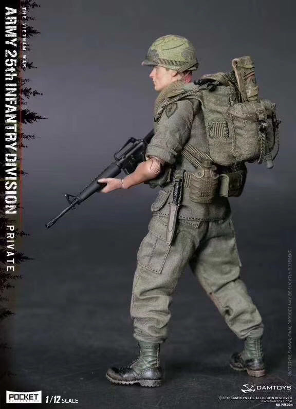 零元拍：DAMTOYS PES004 1/12 口袋精英系列 美国陆军25步兵师 新兵