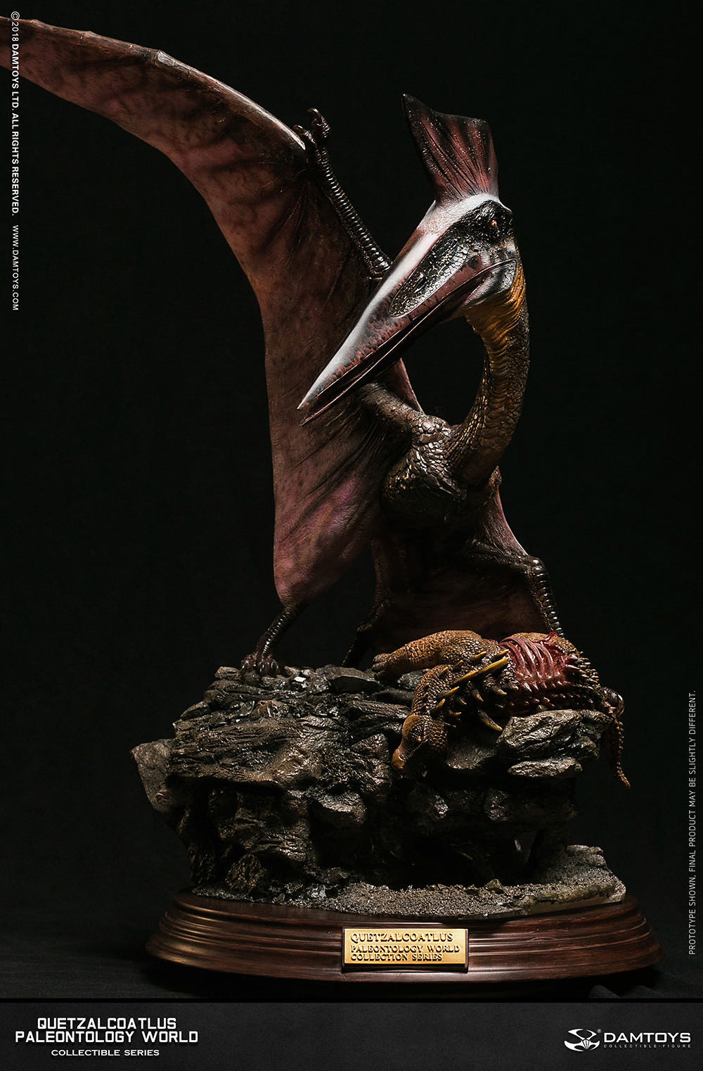 零元拍：DAMTOYS 博物馆系列 - Quetzalcoatlus/风神翼龙 收藏级雕像（NO.MUS007B
