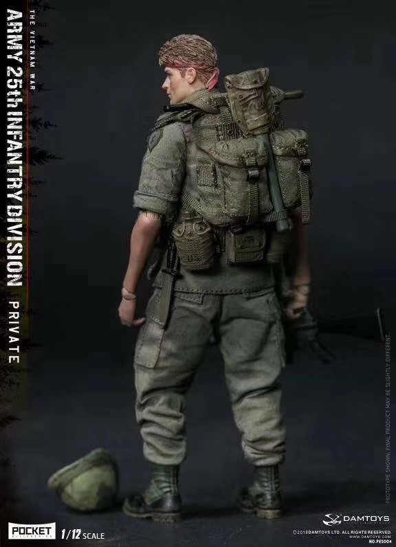 零元拍：DAMTOYS PES004 1/12 口袋精英系列 美国陆军25步兵师 新兵