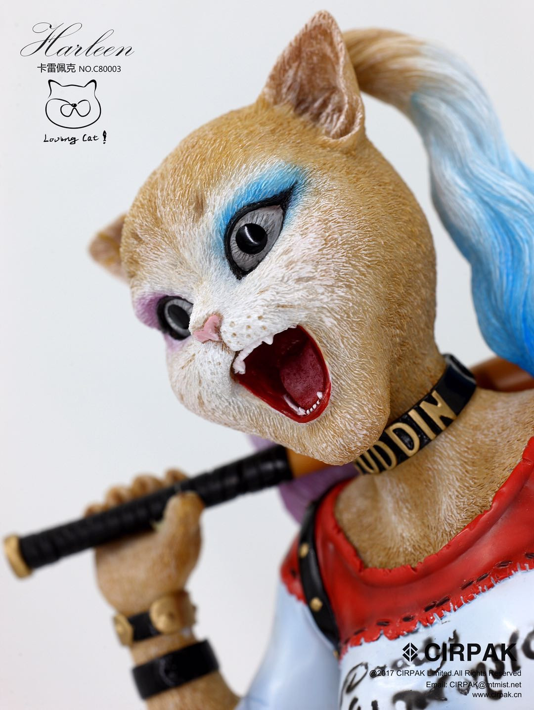 零元拍：CIRPAK ：12寸 猫小丑女Harleen 半身雕像