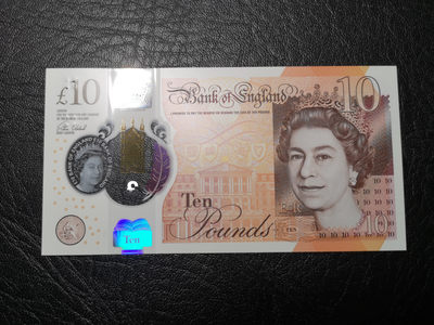 《外钞收藏家》第一百零三期拍卖 - 英国最新版塑料钞10镑  520尾 全新unc