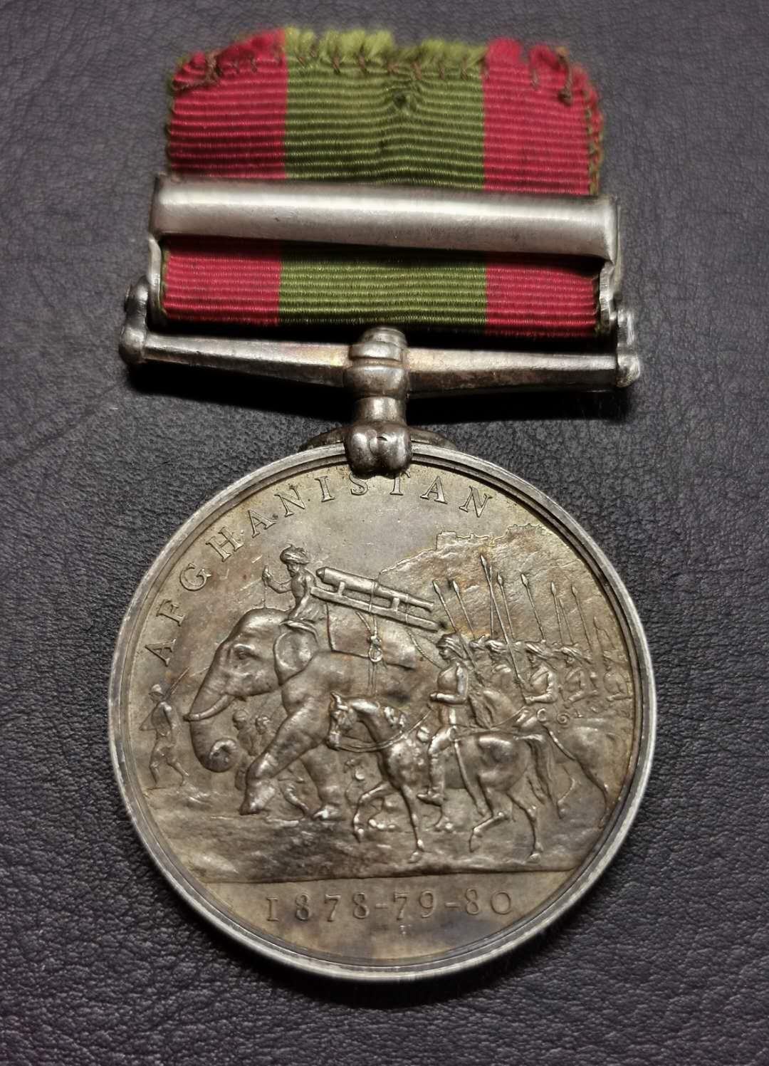 凡希社世界钱币第一百五十期 荐！1880英国阿富汗战争银质勋章AU+五彩镜面！