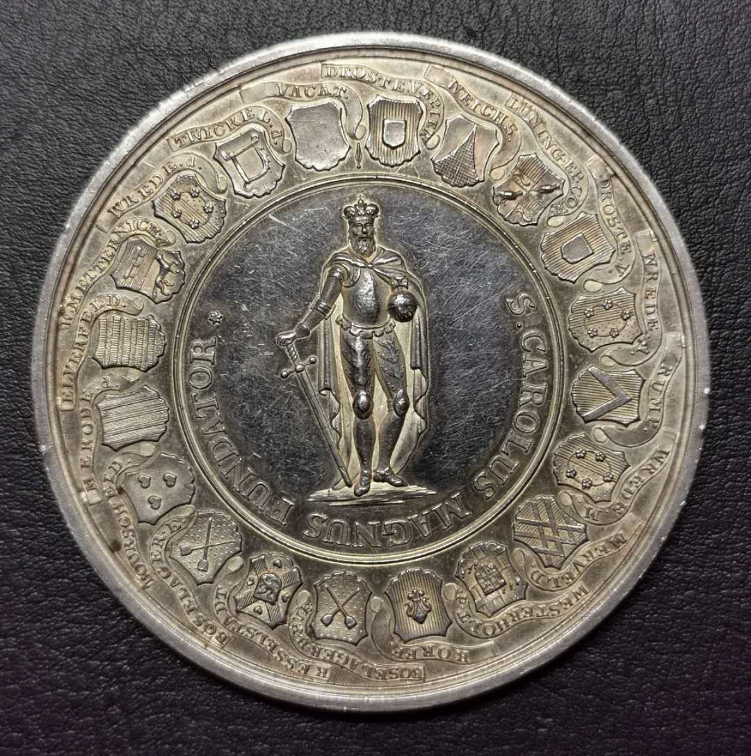 凡希社世界钱币第一百五十期 荐！1801德国明斯特教宗缺位纪念大银章56mm