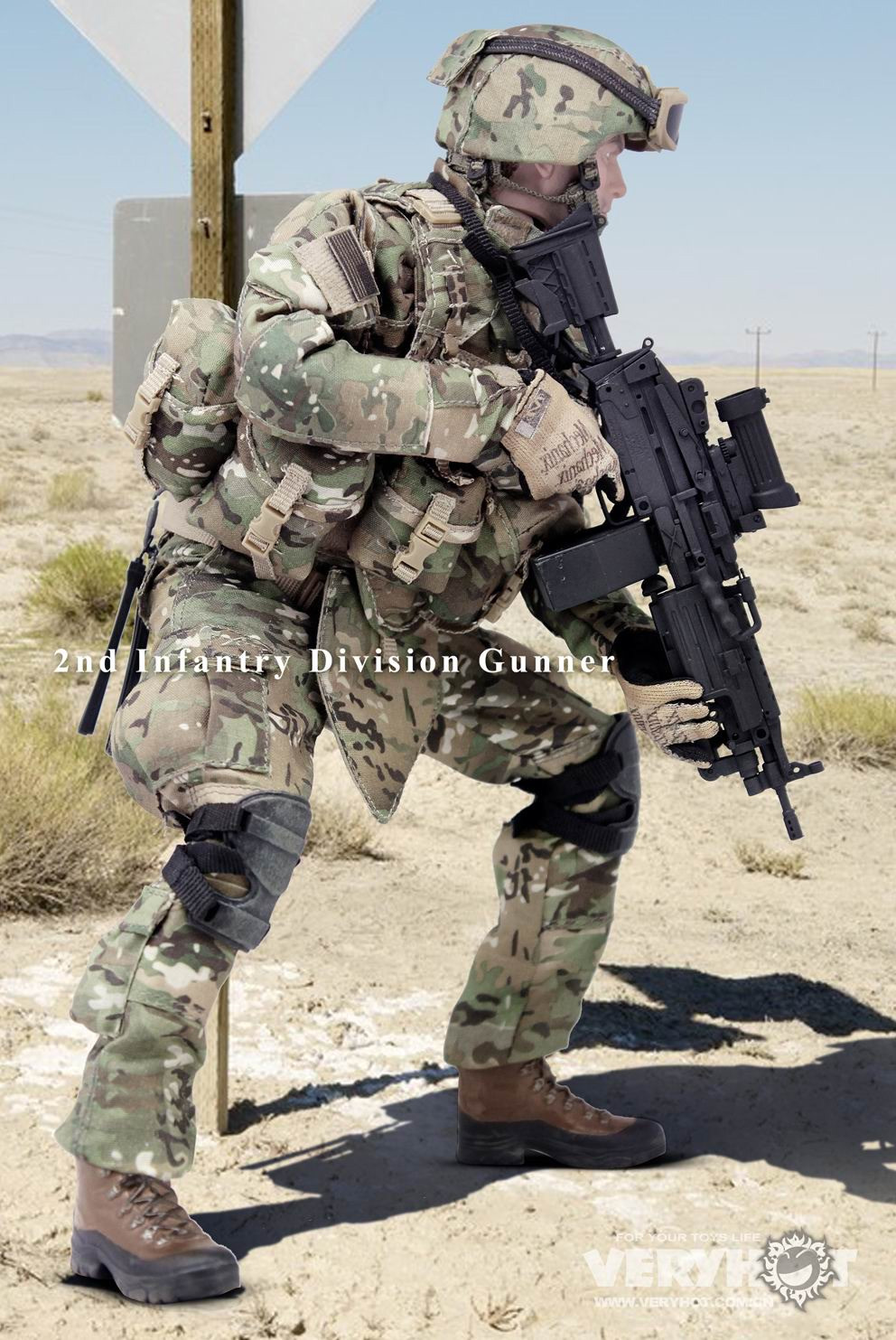 零元拍：Veryhot 1/6 1013:美军第2步兵师-机鎗手