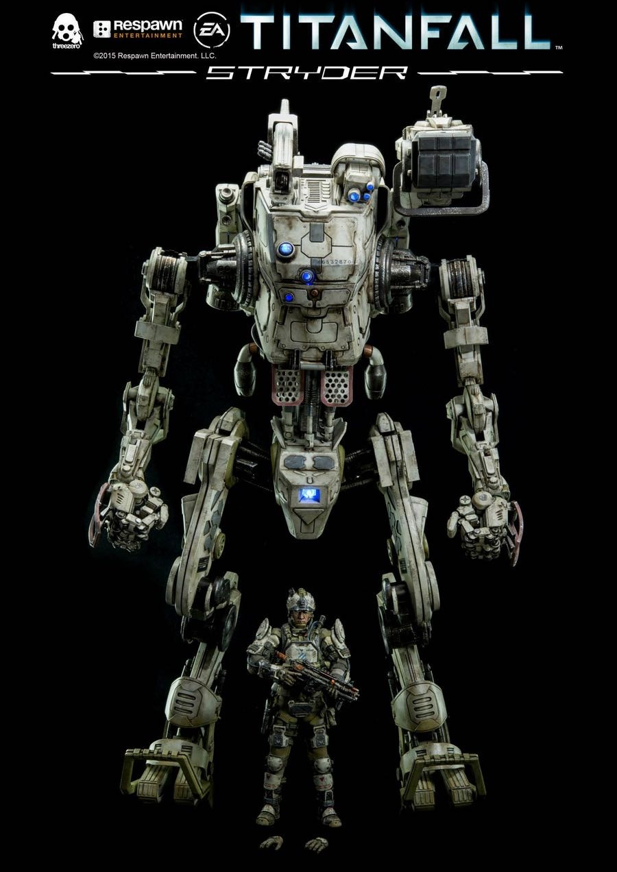 零元拍：ThreeZero 20寸 Titanfall 泰坦外骨裝甲高速型 + 6寸驾驶员 官网版