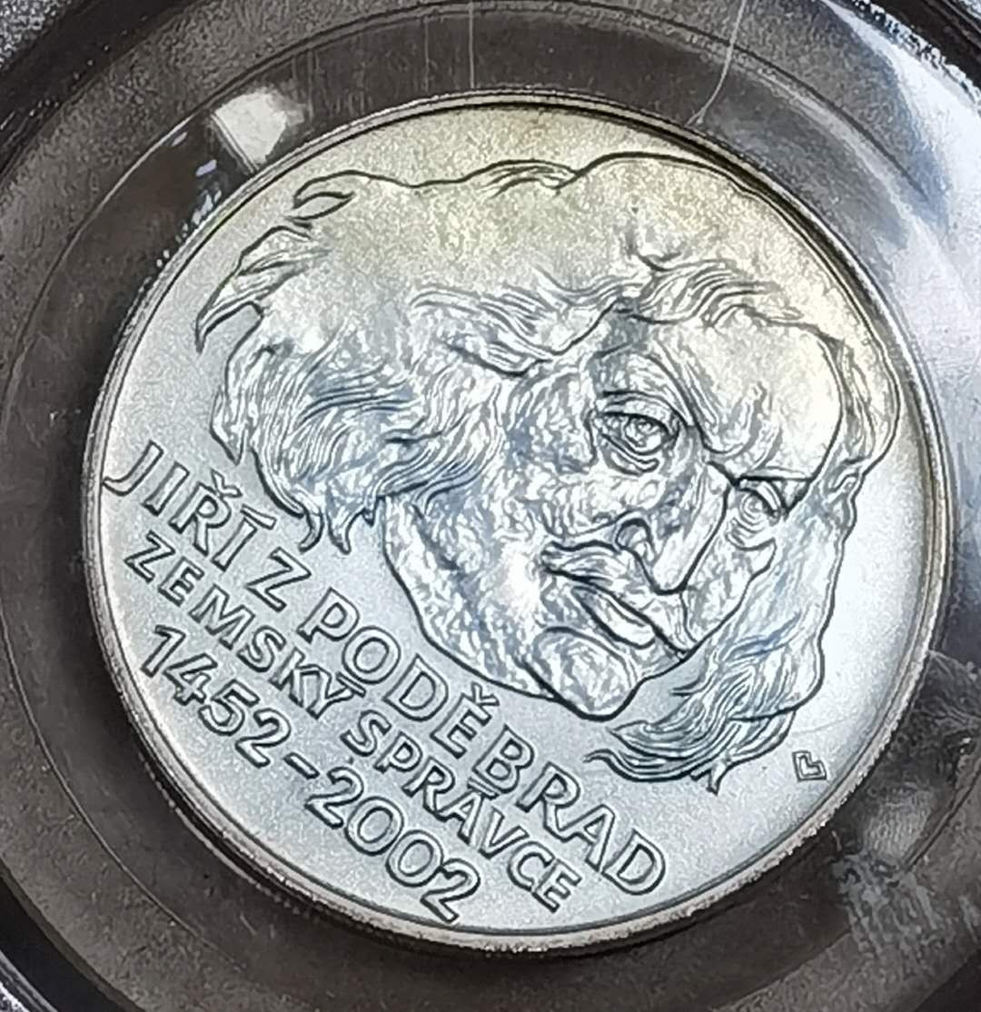 北京马甸外币专卖微拍第四十五期，外国金银币专场，陆续上新，欢迎关注 2002年捷克人物银币，重量：13克，成色：900，品相如图