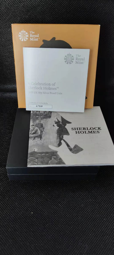 【随心拍&Getcoins】钱币拍卖第八十三期～ 加厚！2019年 英国50便士 柯南道尔160周年福尔摩斯探案纪念硬币