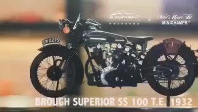 零元拍：Almost Real和Minichamps联合出品的第一款合金摩托车产品1:6 1932 Brough Superior SS100