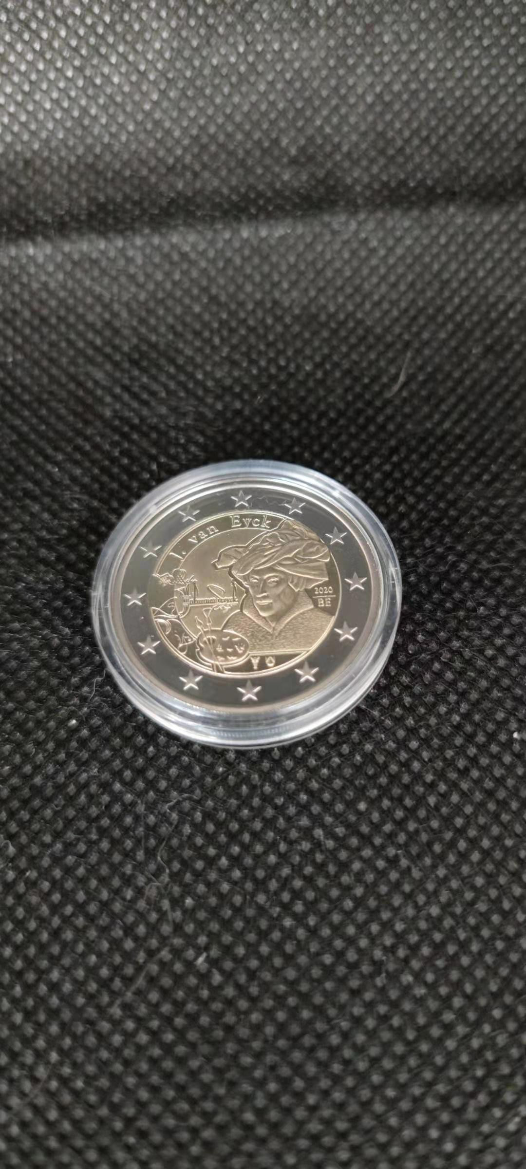 【随心拍&Getcoins】钱币拍卖第八十三期～ 比利时2020年画家杨.凡.艾克2欧元双色精制纪念币