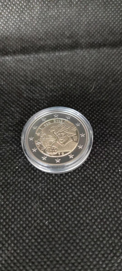 【随心拍&Getcoins】钱币拍卖第八十三期～ - 比利时2020年画家杨.凡.艾克2欧元双色精制纪念币