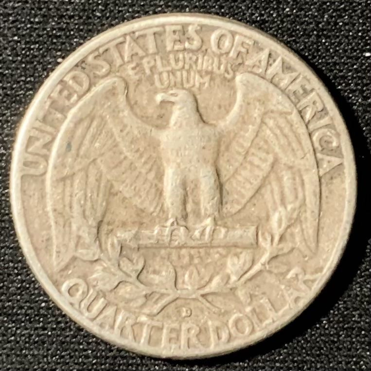 紫瑗钱币—微拍第133期  美国 1962年 华盛顿 25美分 6.25克 0.9银 