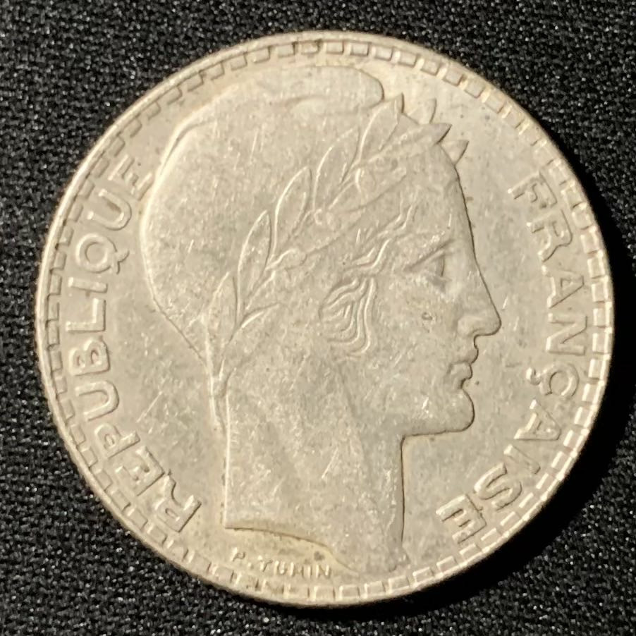 紫瑗钱币—微拍第133期  法国 1930年 自由女神 10法郎 银币 10克 0.68 银