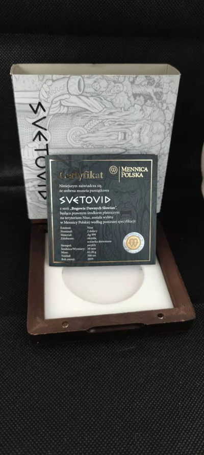 【随心拍&Getcoins】钱币拍卖第八十三期～ 纽埃2019年斯拉夫神系列2战神斯韦托维德2盎司银币