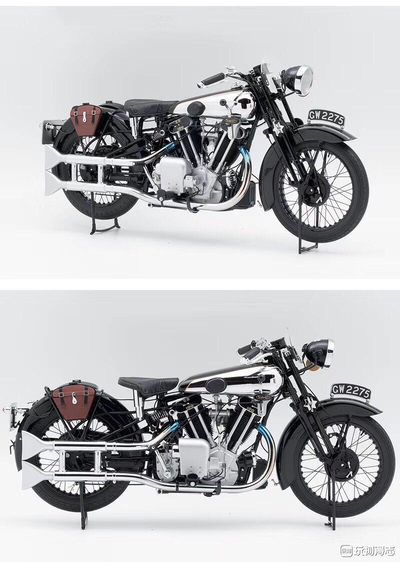 零元拍：Almost Real和Minichamps联合出品的第一款合金摩托车产品1:6 1932 Brough Superior SS100