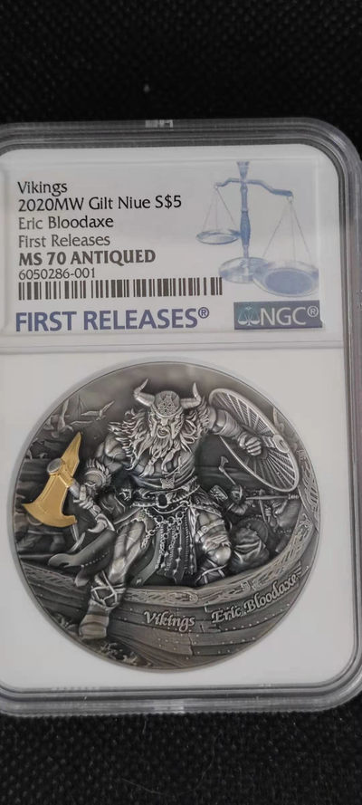 【随心拍&Getcoins】钱币拍卖第八十三期～ 维京人2盎司仿古银币