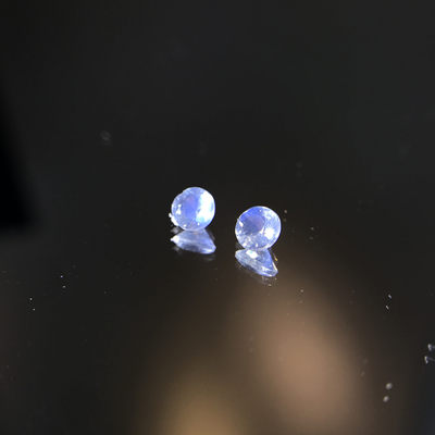 80年斯里兰卡宝石公司HH GEMS 【纯天然彩色宝石  多种珍贵宝石合集】 - Moonstone 刻面月光石 两颗 可做耳钉 斯里兰卡 纯天然 0.42ct