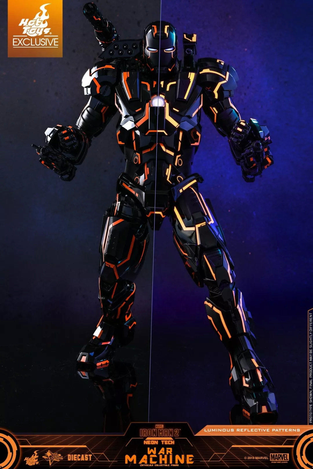 零元拍：Hottoys 1/6 MMS553D35 钢铁侠2 光速橙 战争机器 会场版限定版