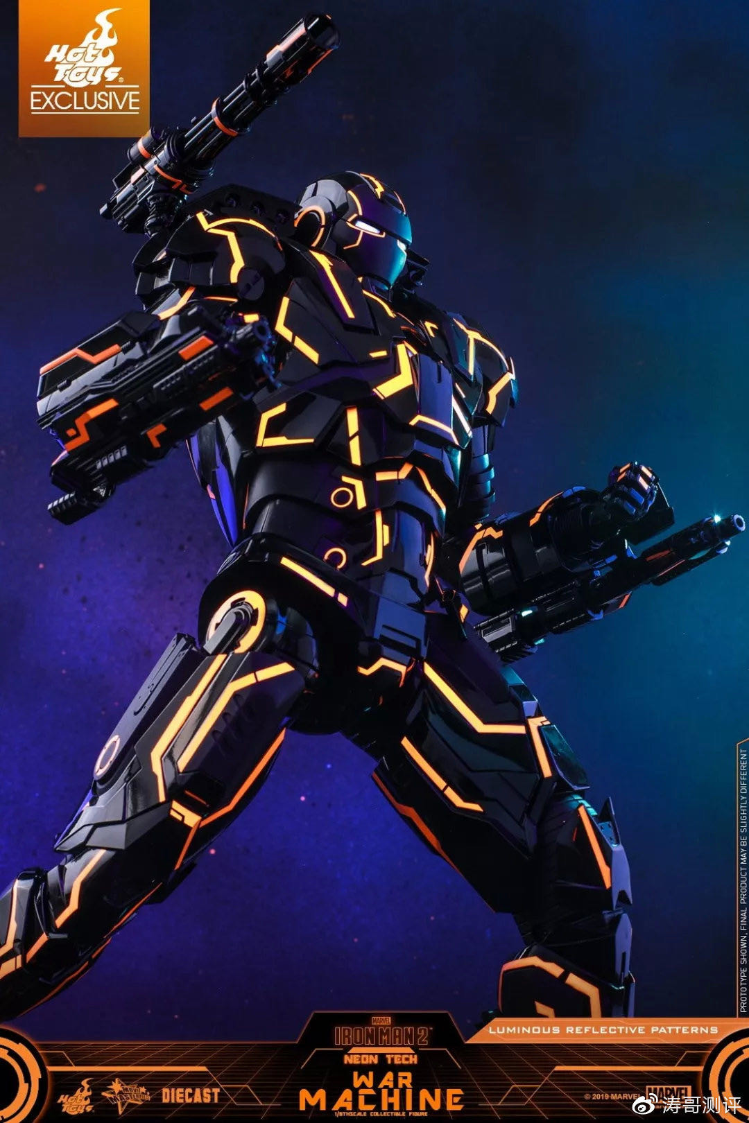 零元拍：Hottoys 1/6 MMS553D35 钢铁侠2 光速橙 战争机器 会场版限定版